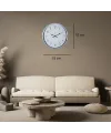 Beyaz Dekoratif Sade 52 x 52 Cm Duvar Saati