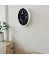 Beyaz Elegant Tasarım 52 Cm Metal Duvar Saati