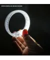 Beyaz-Gümüş Led Işıklı Baskı Yapılabilen Pilli Bileklik Bilezik 1,5 cm Genişlik