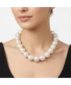 Beyaz Kültür İncisi  Kolyeler 40+5 Cm  - Kl0298