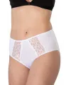 ieg™ BEYAZ MI  1445 Modal Cotton Yüksekbel Dantelli Külot