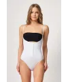ieg™ BEYAZ MI  2043 Göğsü Açık Agraflı Body Korse
