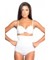 ieg™ BEYAZ MI  2079 Yüksek Bel Desenli Double Slip Korse