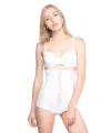 ieg™ BEYAZ MI  2886 Yüksek Bel Tül Slip Lazer Korse