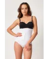 ieg™ BEYAZ MI  2932 Double Karın Agraf Destekli Slip Lazer Korse