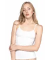 ieg™ BEYAZ MI  5001 Soft İp Askılı Uzun Atlet