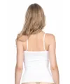 ieg™ BEYAZ MI  5001 Soft İp Askılı Uzun Atlet