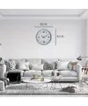 Beyaz Modern Prestij 52 Cm Metal Duvar Saati