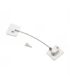 Beyaz Plaka   Halatlı  Emniyet Kilit  5x6cm Yapışkanlı Montaj=2pcs Plaka   Halat=18.8cm