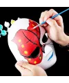 Beyaz Renk Boyanabilir Anonim Tam Yüz Cosplay Maske 24x18 Cm