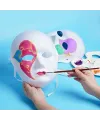 Beyaz Renk Boyanabilir Anonim Tam Yüz Cosplay Maske 24x18 Cm