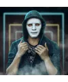 Beyaz Renk Hip Hop Anonim Jabbawockeez Dans Maskesi 18x19 cm