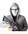 Beyaz Renk Hip Hop Anonim Jabbawockeez Dans Maskesi 18x19 cm