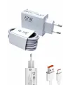 Beyaz Ultra Plus Hızlı Şarj Seti Şarj Adaptörü Ve Kablosu 67w