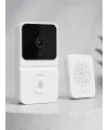 Beyaz Wi-fi Akıllı Görüntülü Kapı Zili Hd Kamera, Gece Görüşü Ve Telefon Bildirimli Kablosuz Kapı Zili