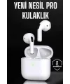 Beyaz Yeni Nesil Pro Bluetooth Kulaklık Yüksek Ses Kaliteli Anc Özelliği