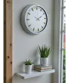 Beyaz Zarafet 40 Cm Metal Duvar Saati