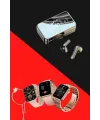 Bileklikli Amoled Ekran Akıllı Saat Ve Dijital Göstergeli Kablosuz Bluetooth Kulaklık Anc/ Enc