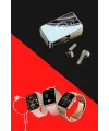 Bileklikli Amoled Ekran Akıllı Saat Ve Dijital Göstergeli Kablosuz Bluetooth Kulaklık Anc/ Enc