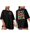 Bisiklet Yaka Kısa Kol Baskılı T-shirt - Siyah