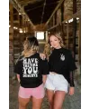Bisiklet Yaka Kısa Kol Baskılı T-shirt - Siyah