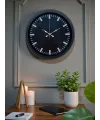Black Baseline 40 Cm Metal Duvar Saati