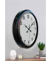 Black Classic 52 Cm Metal Modern Ve Şık Duvar Saati