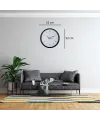 Black Harmoney 52 x 52 Cm Duvar Saati