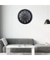 Black Legacy 60 x 60 Cm Metal Duvar Saati