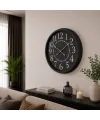 Black Legacy 60 x 60 Cm Metal Duvar Saati