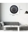 Black Legacy 60 x 60 Cm Metal Duvar Saati