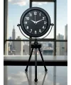 Black Luxury Modern Üç Ayaklı Metal Masa Saati