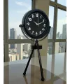 Black Luxury Modern Üç Ayaklı Metal Masa Saati