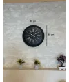 Black Noble 40 Cm Metal Modern Duvar Saati