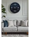 Black Royal Tasarım 40 cm Metal Duvar Saati