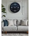 Black Royal Tasarım 40 cm Metal Duvar Saati