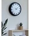 Black & White Baseline 40 Cm Metal Duvar Saati