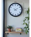 Black & White Baseline 40 Cm Metal Duvar Saati