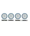 Blue Classic 36 Cm 4 lü Tabelalı Dünya Saatleri