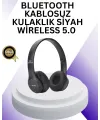 Bluetooth 5.0 Kablosuz Kulak Üstü Kulaklık | Stereo Ses Ve Katlanabilir Tasarım