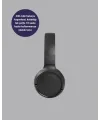 Bluetooth 5.0 Siyah Kablosuz Kulaklık 18 Saat Batarya Katlanabilir Tasarım