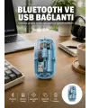 Bluetooth 5.2 Destekli Mavi Pilli Kablosuz Mouse Yeni Nesil