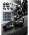 Bluetooth 5.4 İntercom Ve Alarmlı Disk Kilidi Seti Güçlü Ses Ve Güvenlik