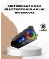 Bluetooth 5.4  İnterkom Ip65 Toz Ve Su Geçirmez Led Göstergeli