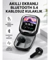 Bluetooth 5.4 Kulaklık – Gürültü Engelleme Ve Akıllı Ekranlı Şarj Kutusu
