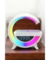 Bluetooth Hoparlör 15w Kablosuz Hızlı Şarj Led Gece Lambası