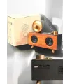 Bluetooth Hoparlör Ahşap Klasik Retro Gramofon Bluetooth Müzik Kutusu