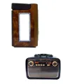 Bluetooth Hoparlör Ahşap Renk Vintage Işıklı Nostaljik Radyo Fm Ahşap Görünümlü