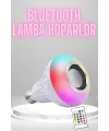 Bluetooth Hoparlör Akıllı Rgb Led Işık Renk Değiştirme Ses Bombası Ampül Görünümlü