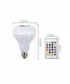 Bluetooth Hoparlör Akıllı Rgb Led Işık Renk Değiştirme Ses Bombası Ampül Görünümlü